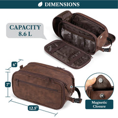 PAVILIA double-zipper opening provides easy access to contents.