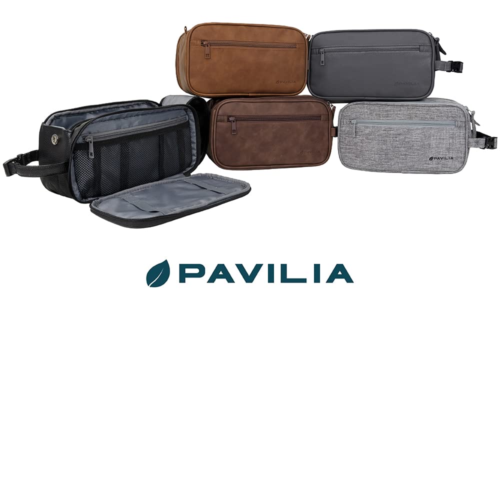 PAVILIA Toiletry Bag easy-clean lining simplifies maintenance after trips