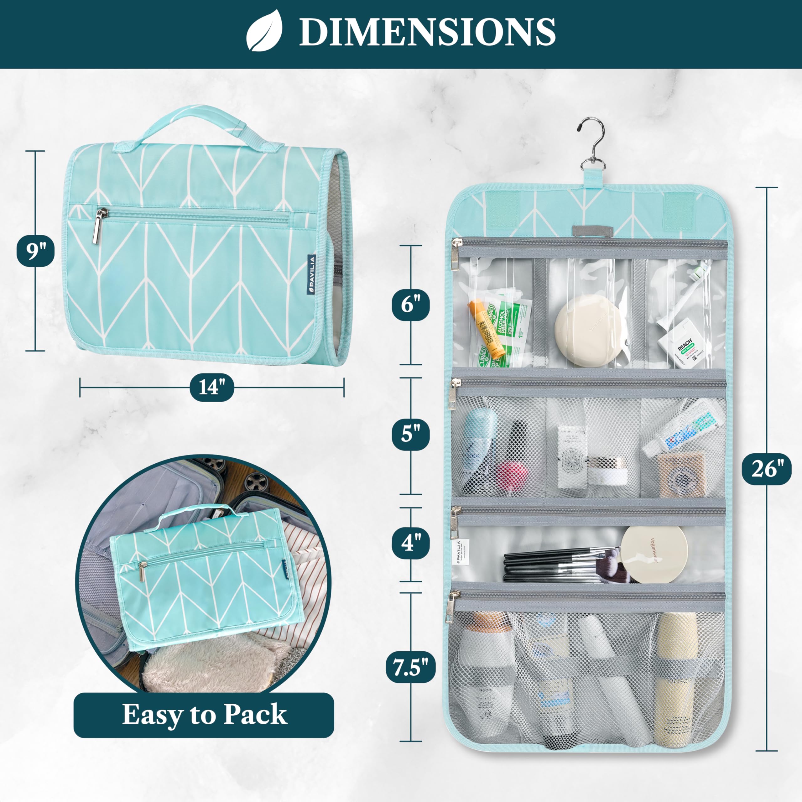 PAVILIA front-pocket bag for quick-access items.
