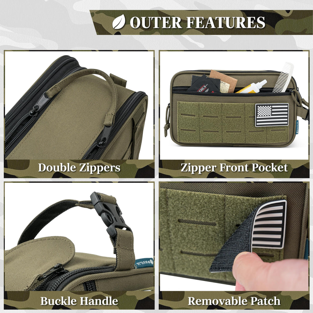 PAVILIA front pocket holds small items within quick reach