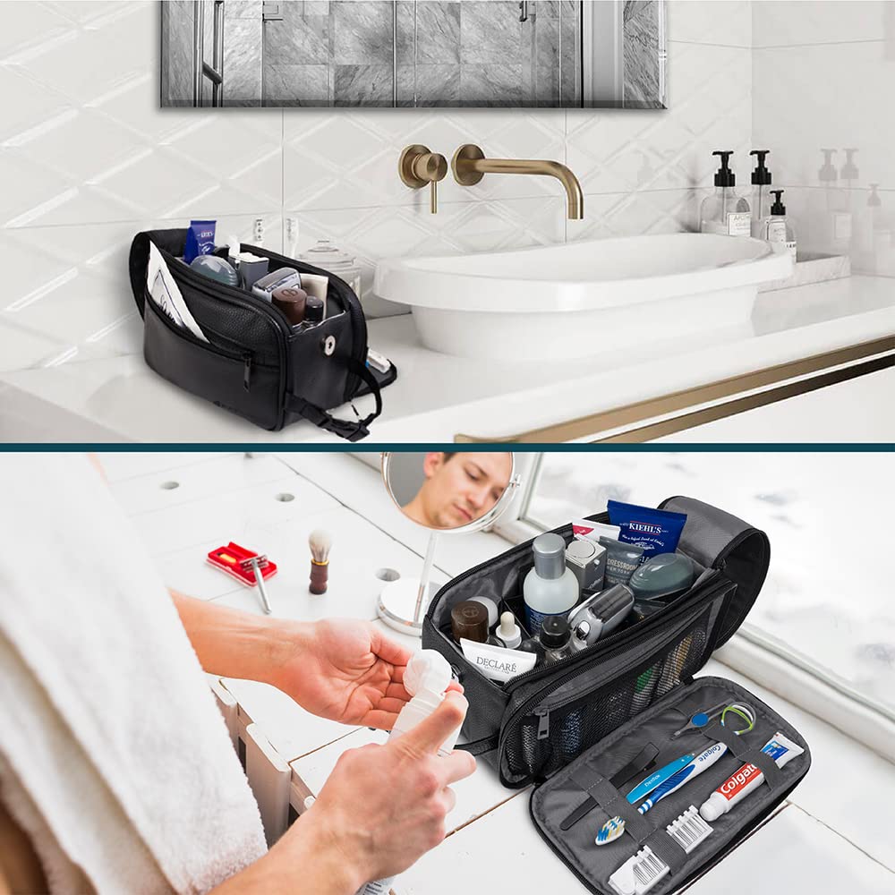 PAVILIA Toiletry Bag hanging buckle enables quick access in hotels
