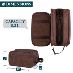 PAVILIA toiletry bag large opening enables quick reach to essentials during travel