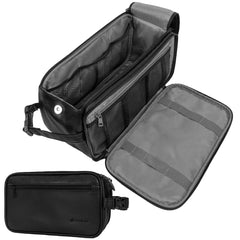 PAVILIA toiletry bag large opening enables quick access to essentials on the go