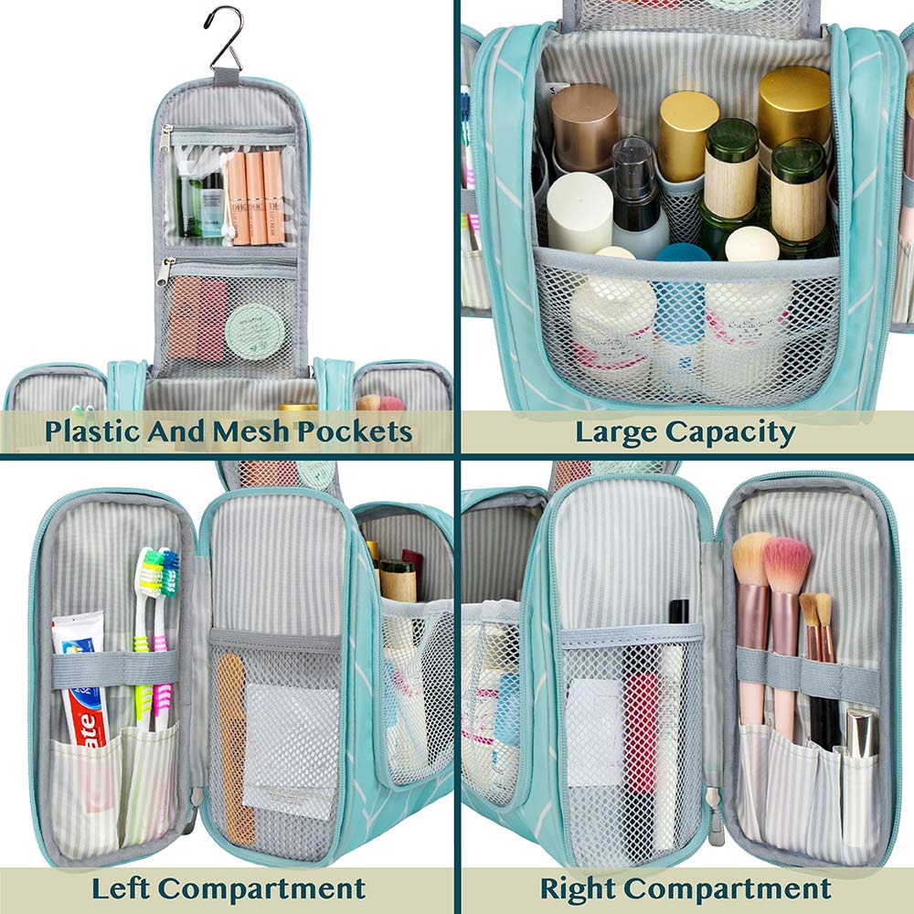 PAVILIA waterproof compartment keeps wet items separated.