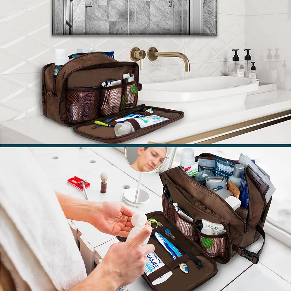 PAVILIA toiletry bag wet-dry separation helps manage damp items neatly