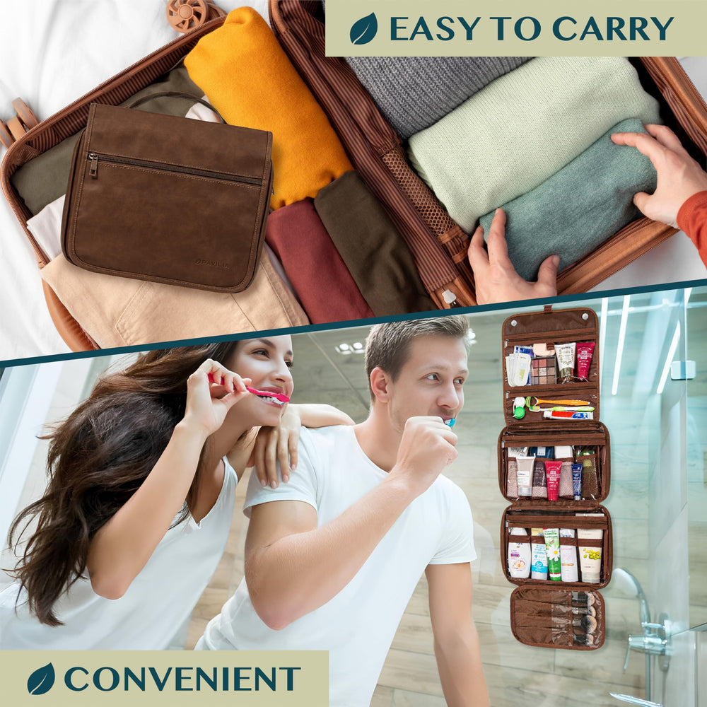 PAVILIA transparent pockets offer quick content visibility.