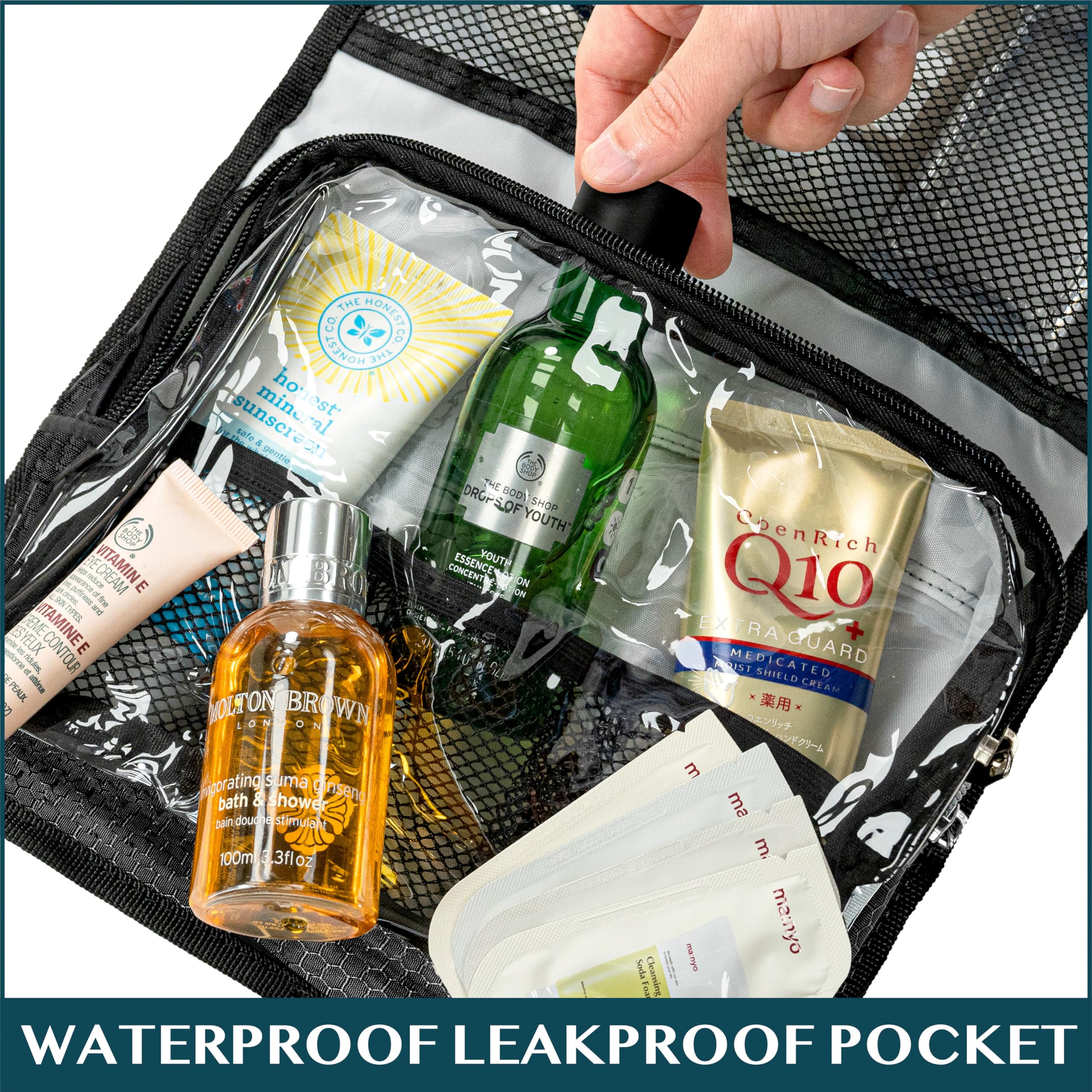 PAVILIA bag water-resistant fabric for durable travel.