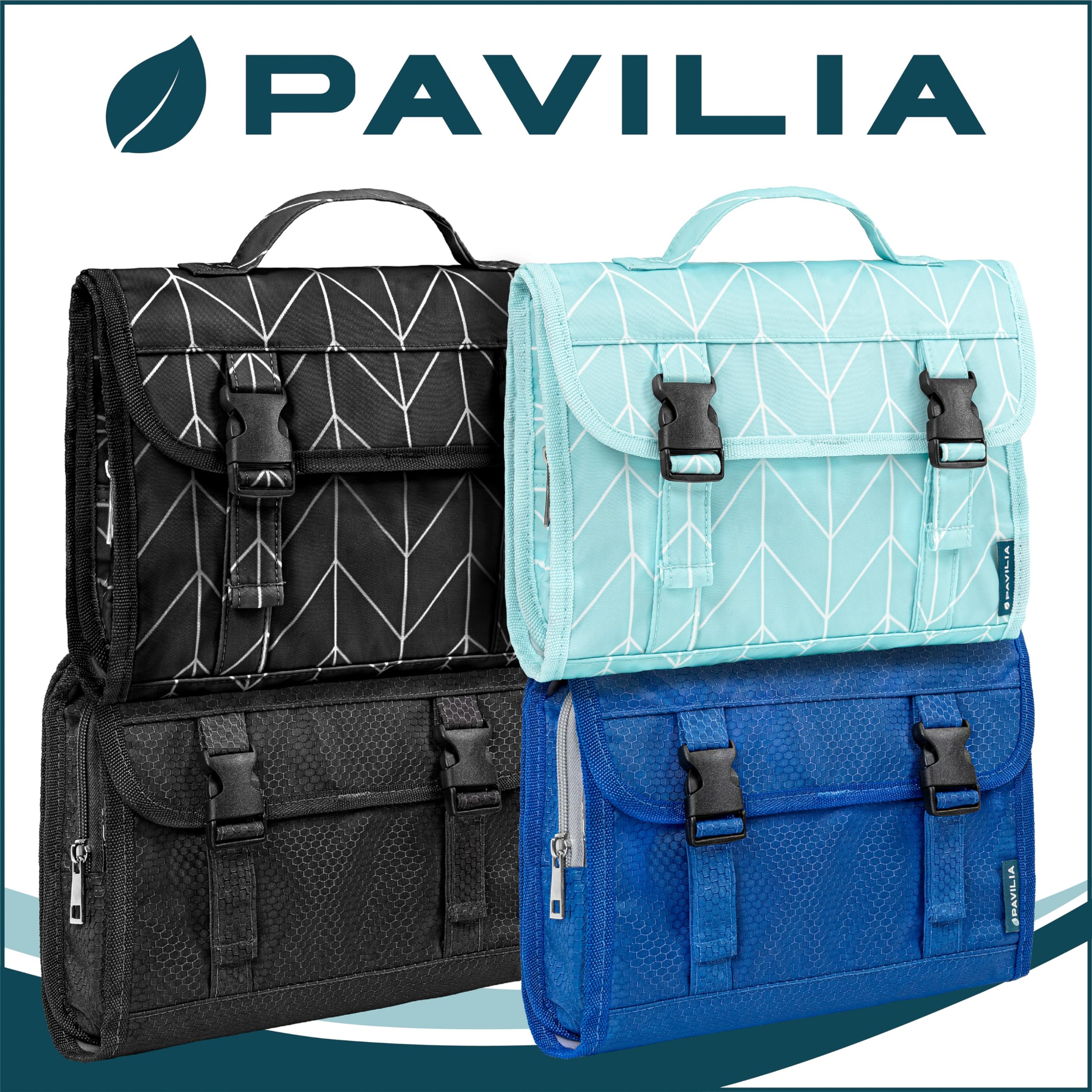 PAVILIA waterproof compartment keeps wet items contained