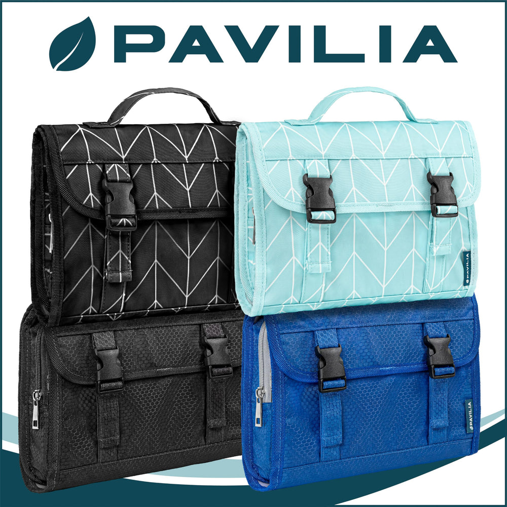 PAVILIA waterproof compartment keeps wet items contained