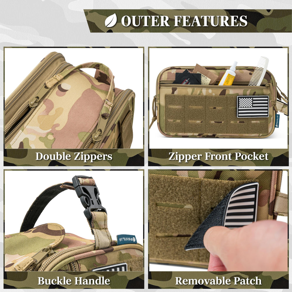 PAVILIA water-resistant fabric protects contents during travel and splashes.