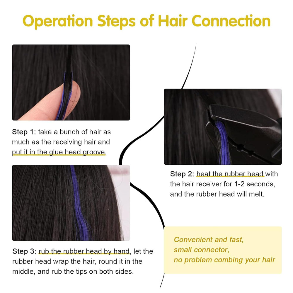 PAWACA keratin fusion extensions iron supports various hair types