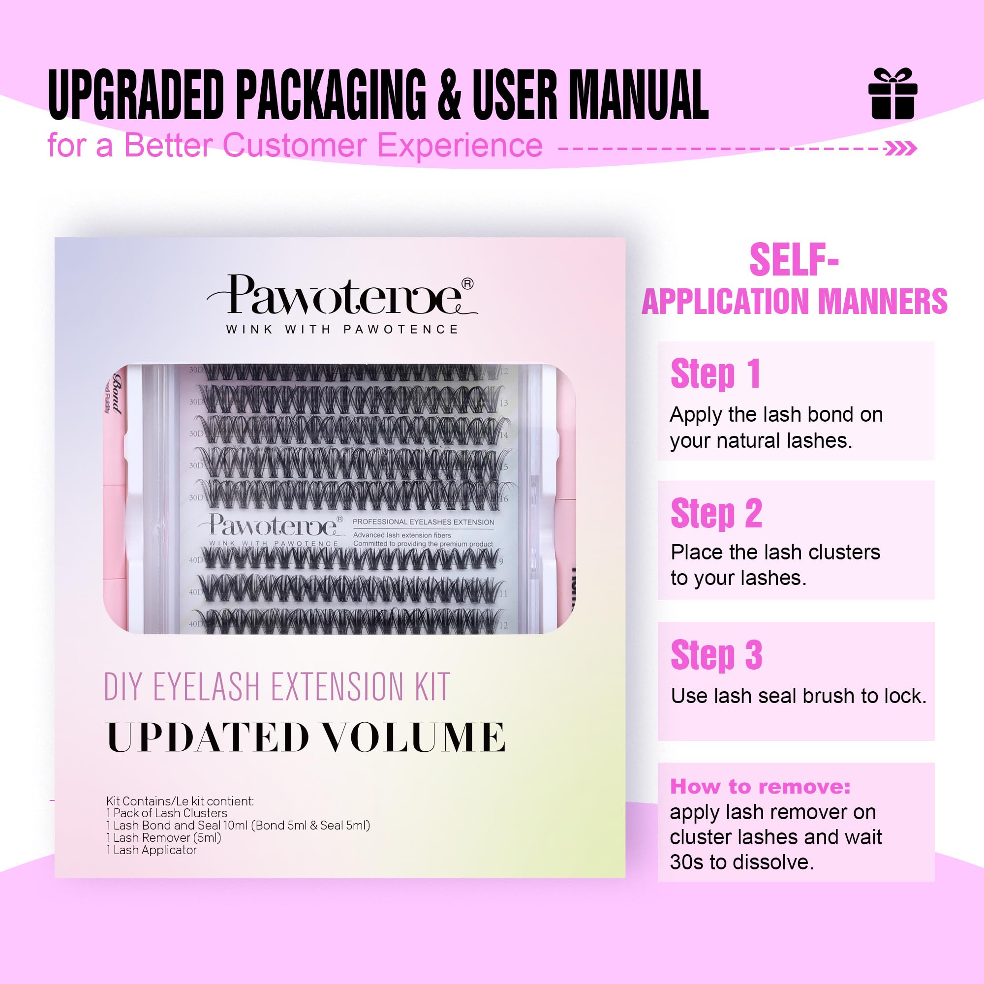 Pawotence all-in-one kit ready for DIY beauty routine.