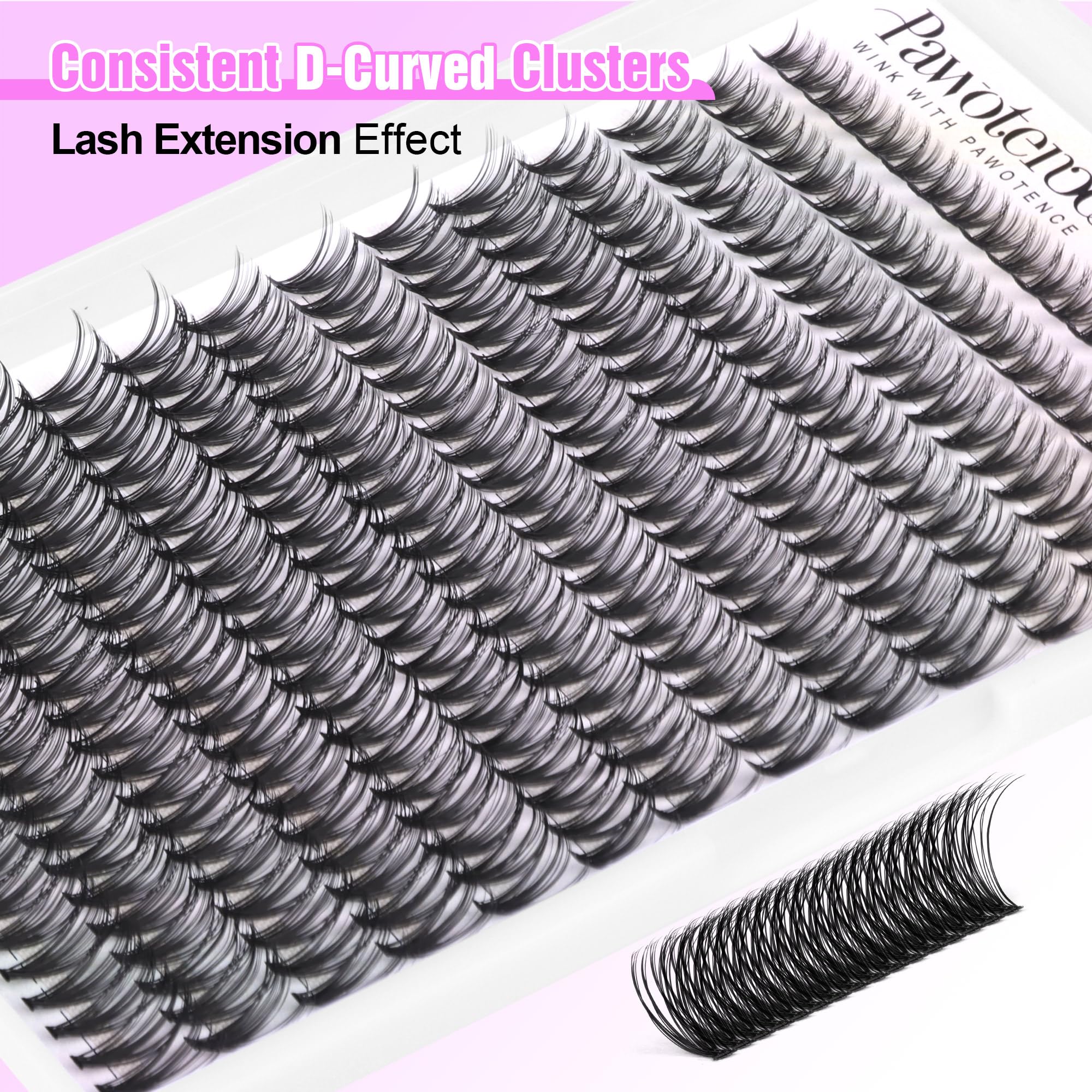 Pawotence at-home lash application idea shows quick, salon-like results.