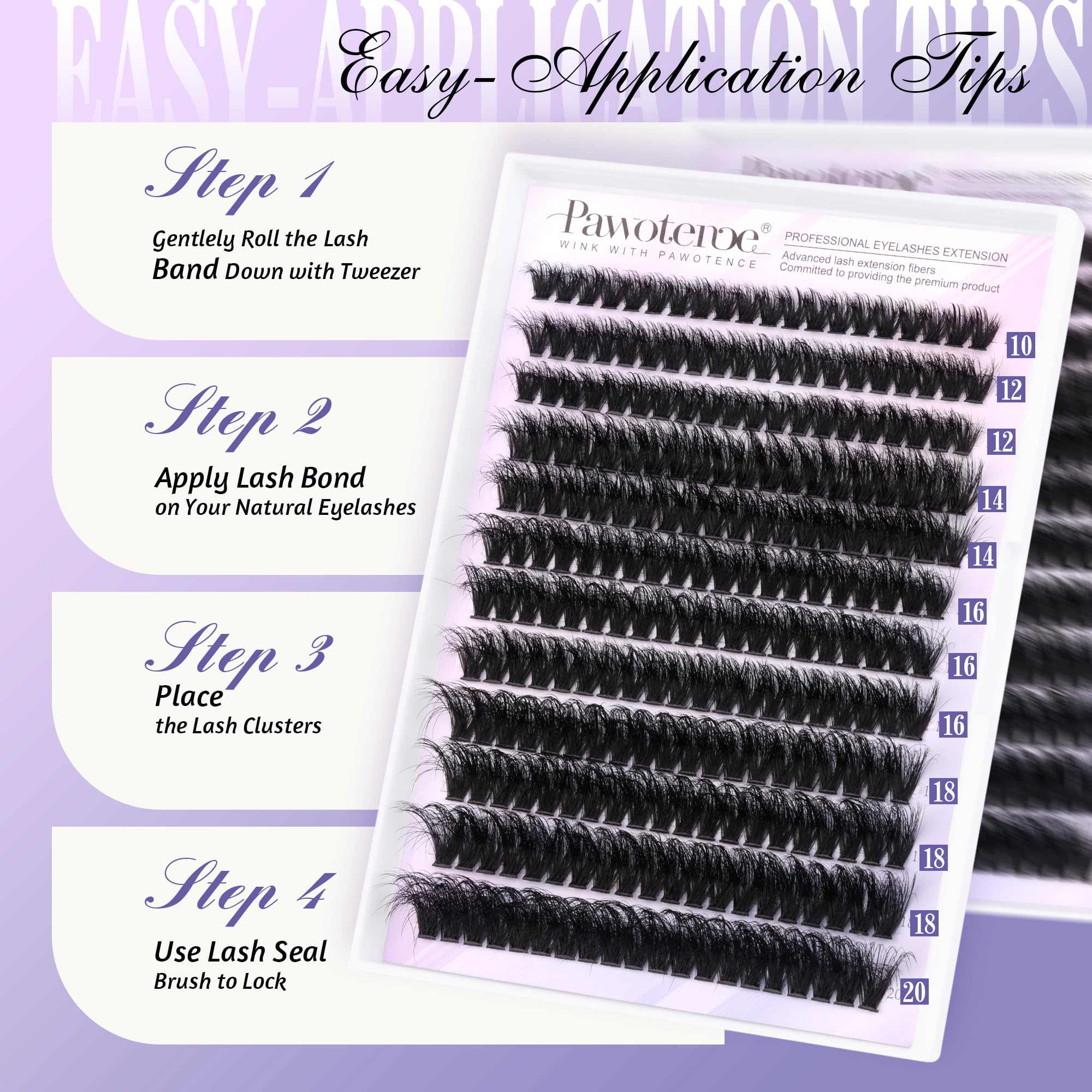 Pawotence at-home lash-application saves time and salon budget.