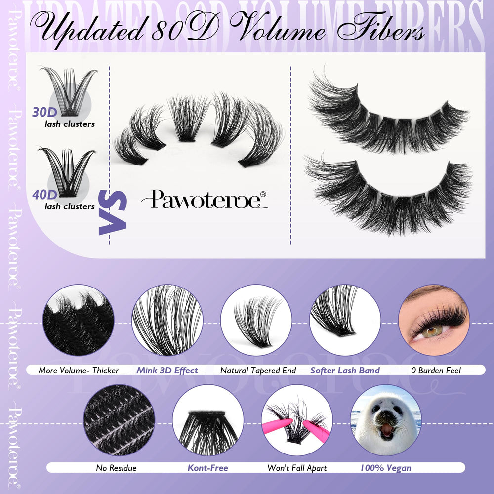 Pawotence lash bond and seal for secure, long-lasting finish.