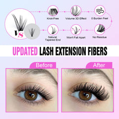 Pawotence cat-eye 9-16mm clusters for dramatic eye-opening looks.