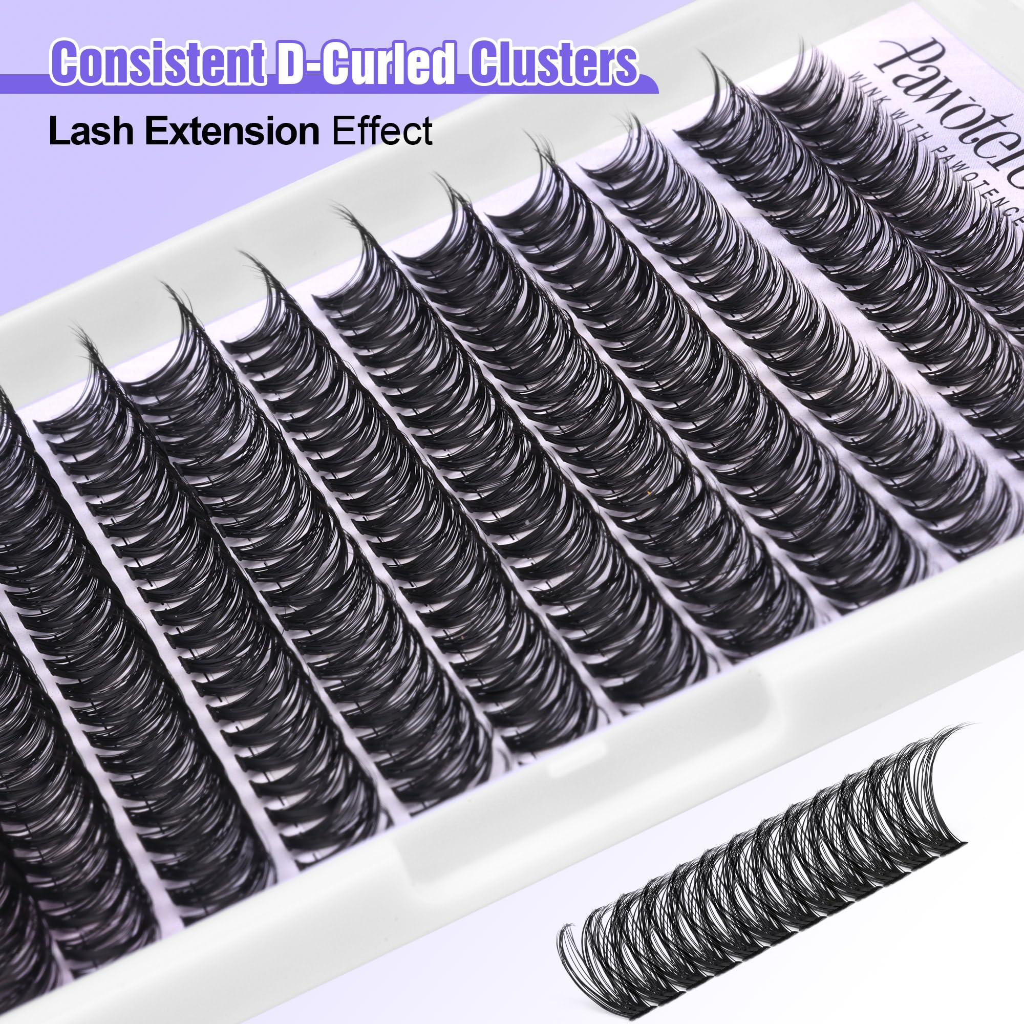 Pawotence DIY lash kit box showing all-in-one convenience