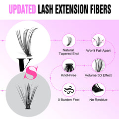 Pawotence easy-application tips for quick precise lash bonding