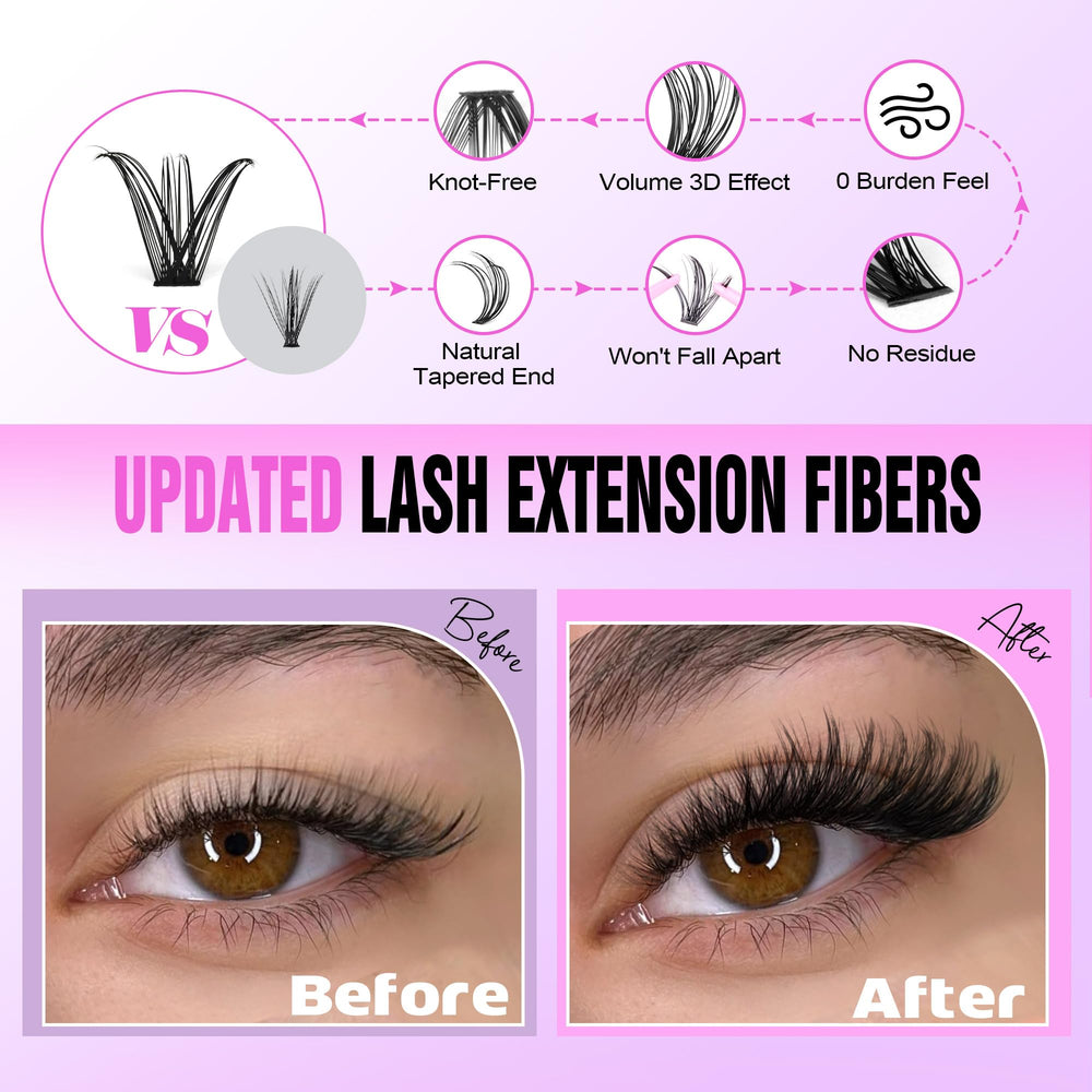 Pawotence lash-applicator tweezers for precise placement.