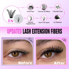 Pawotence lash-applicator tweezers for precise placement.