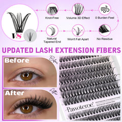 Pawotence lash applicator tweezers for precise DIY placement.