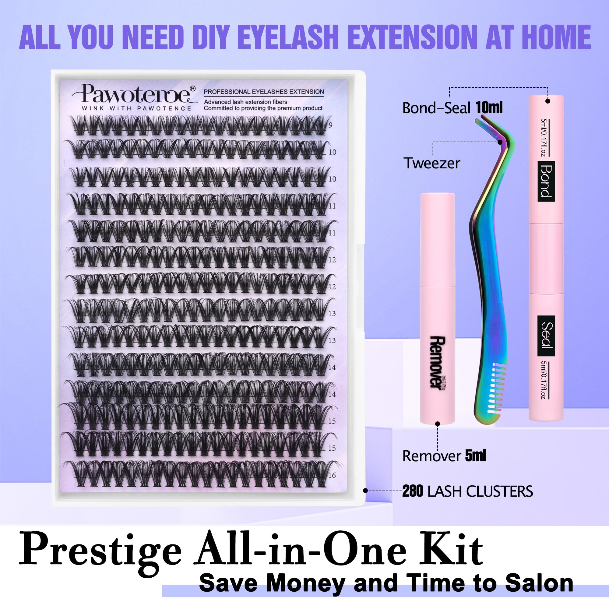 Pawotence lash bond and seal for lasting adhesion and protection