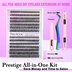 Pawotence lash bond and seal bottle for secure, long-lasting lash wear.
