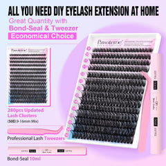 Pawotence lash bond and seal bottle shown for long lasting hold and tidy finish