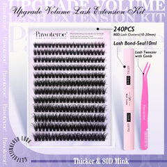 Pawotence lash clusters 10-20mm variation for customizable looks day to night.
