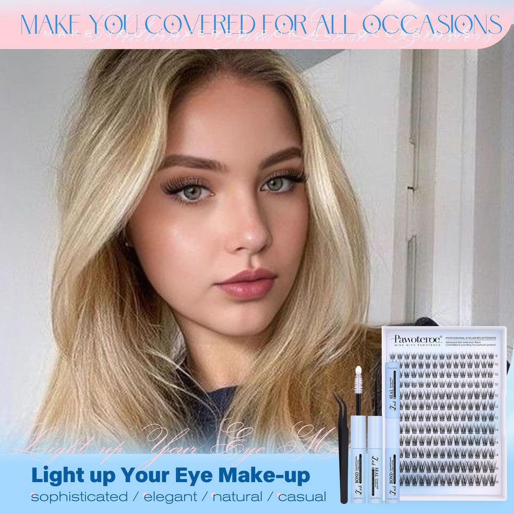 Pawotence cluster fibers close-up highlighting soft, durable lashes