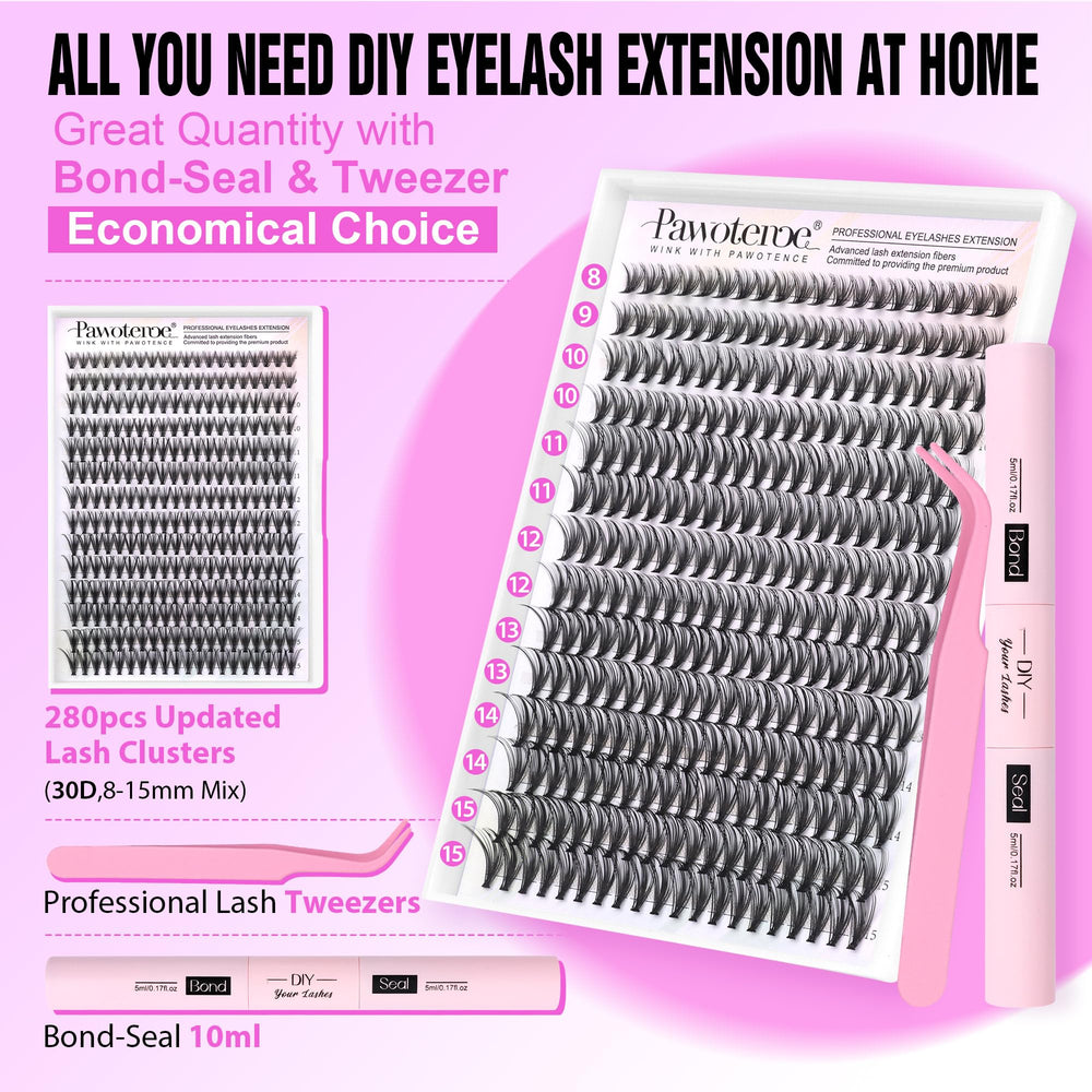 Pawotence 30D 8-15mm lengths visualize customizable styles for events or work.