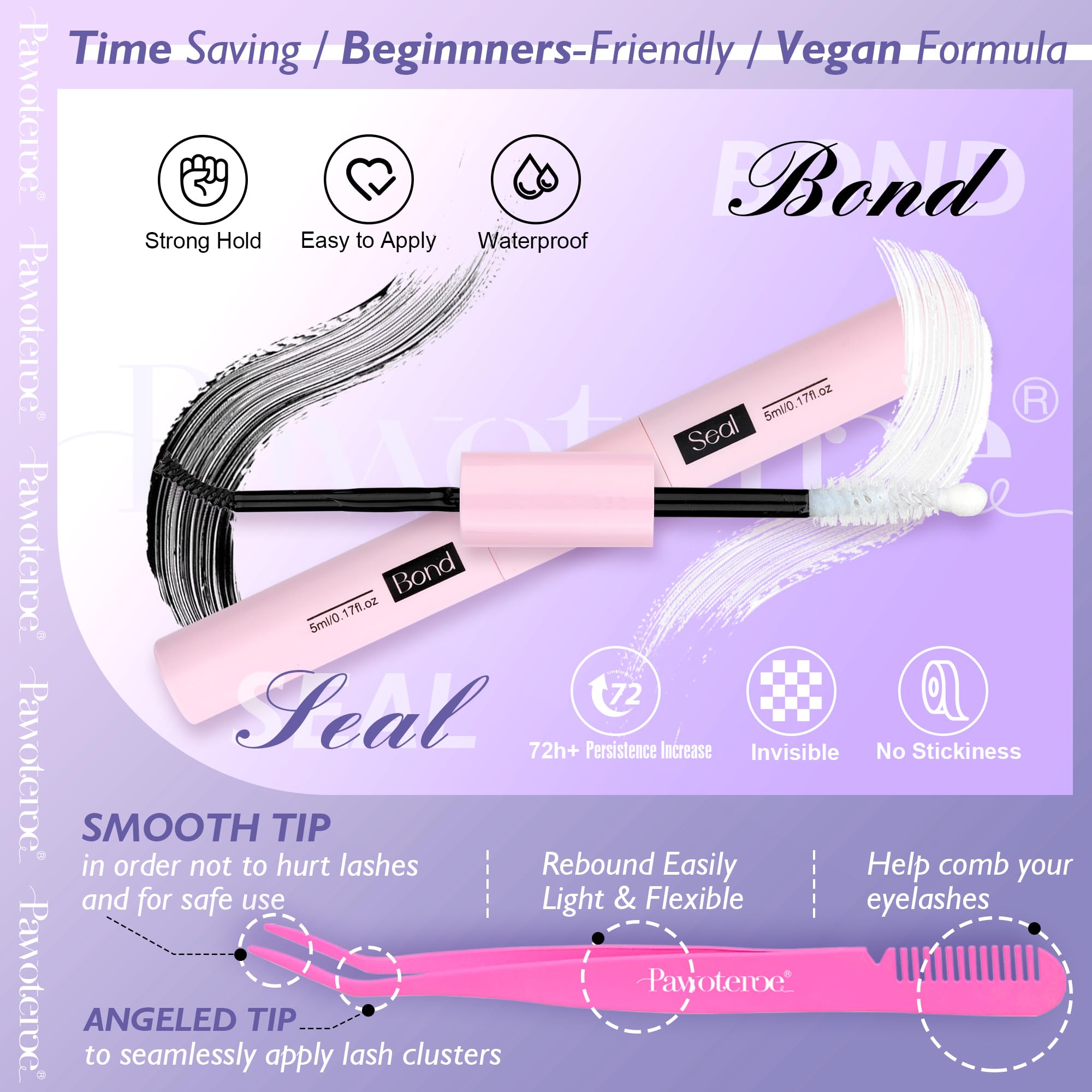 Pawotence look for night out with fuller, natural-appearing lashes.