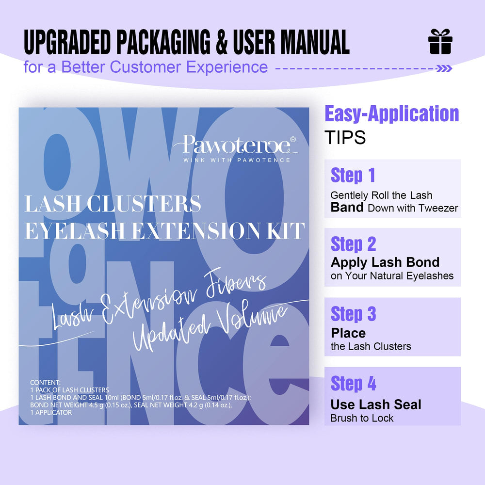 Pawotence packaging inside view shows organized kit for at-home upgrades.