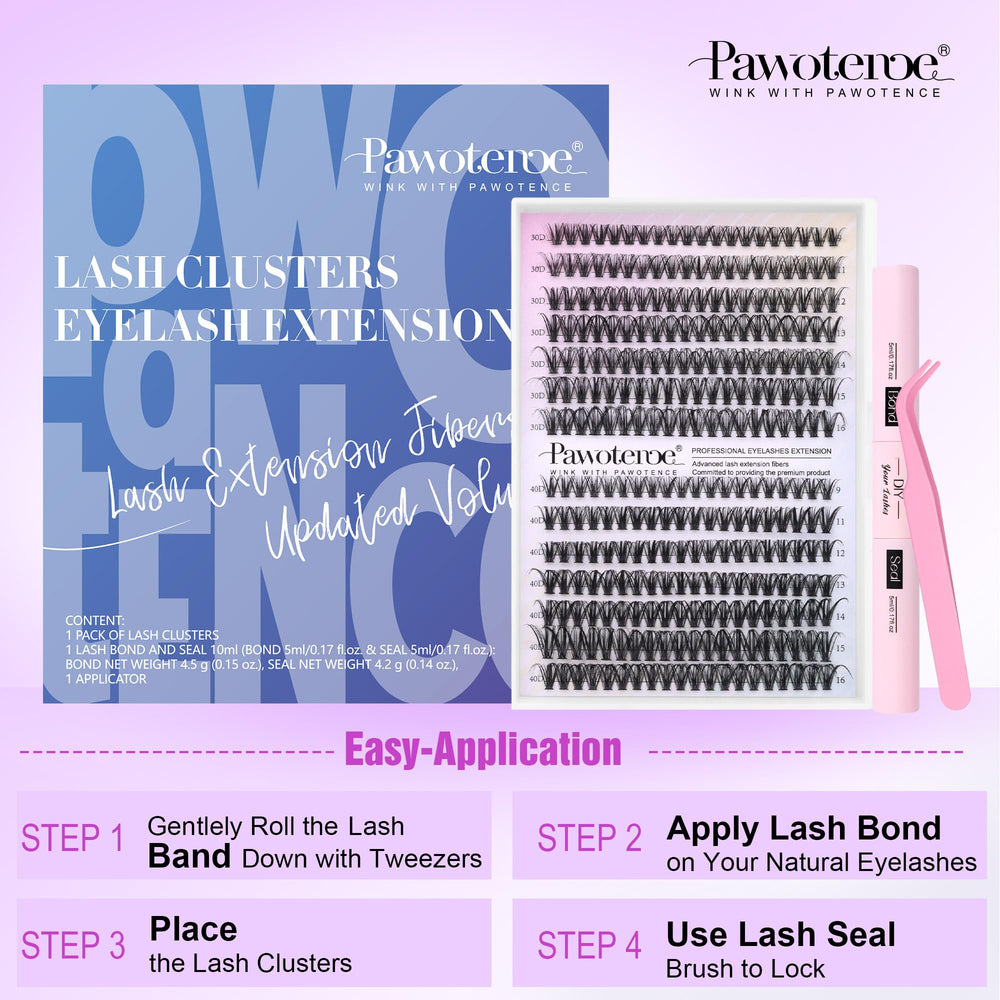 Pawotence professional eyelash brand for salon-like results at home.