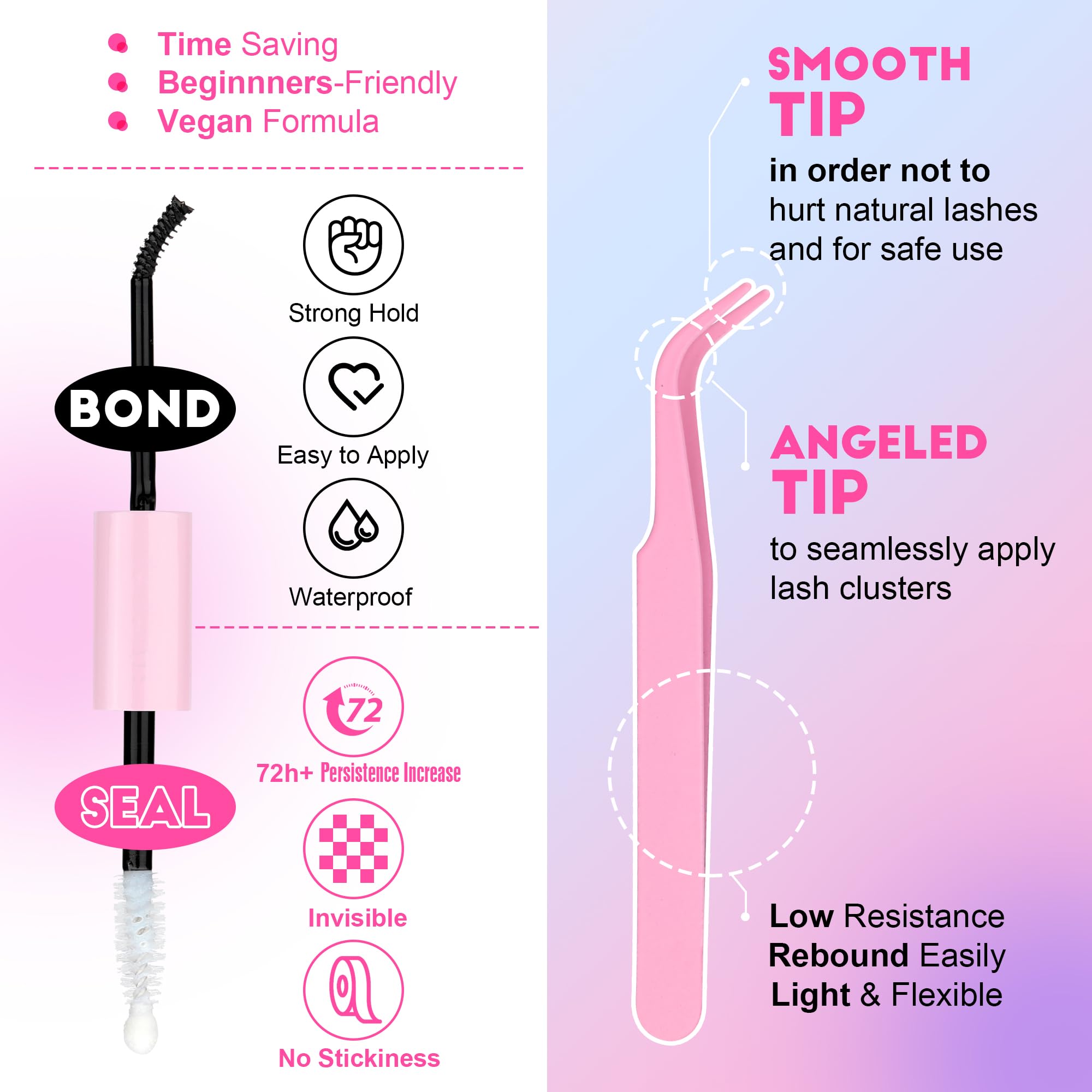 Pawotence varied lengths 12-18mm clusters for versatile styles