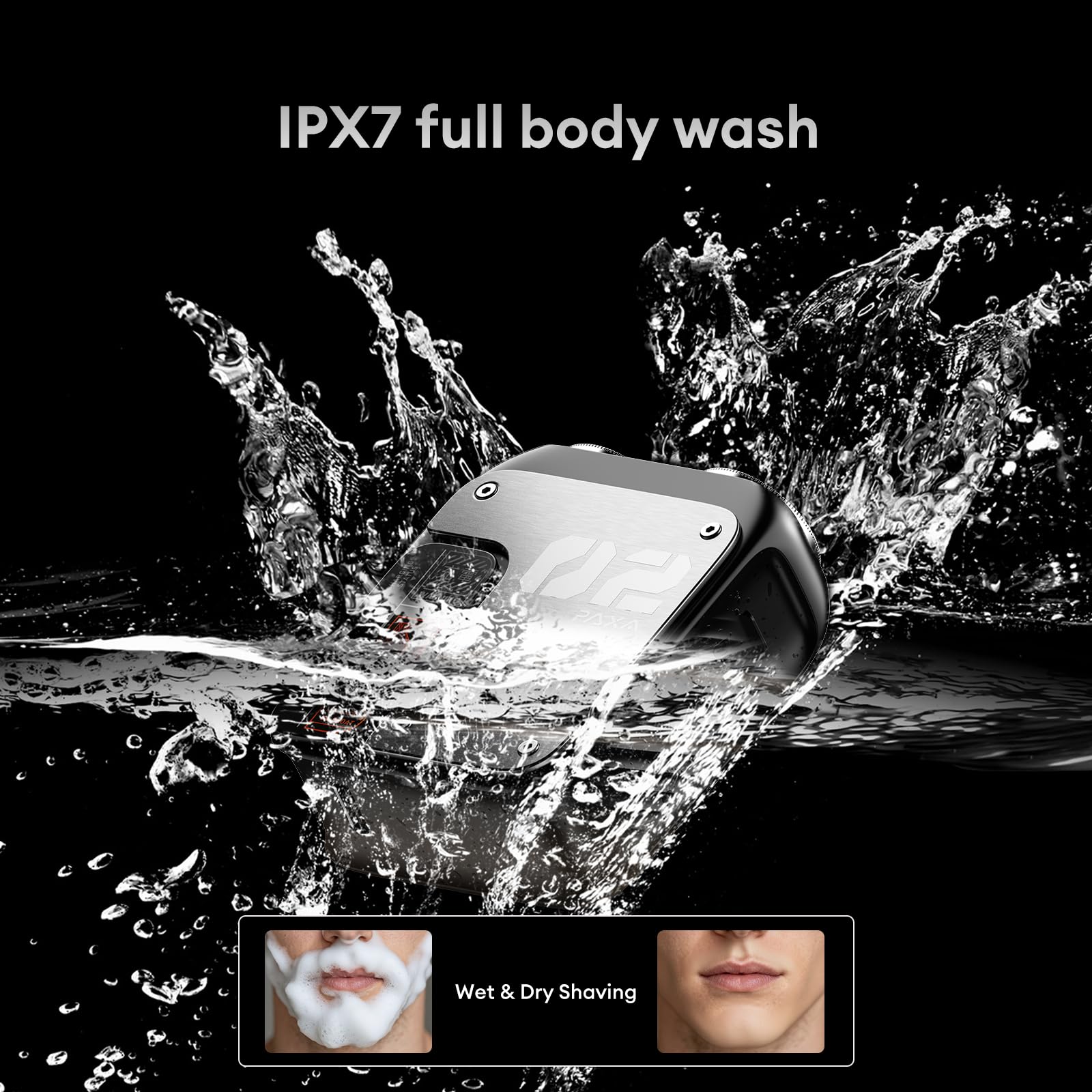 PAXA mini shaver usb-c fast charging enables quick top-ups