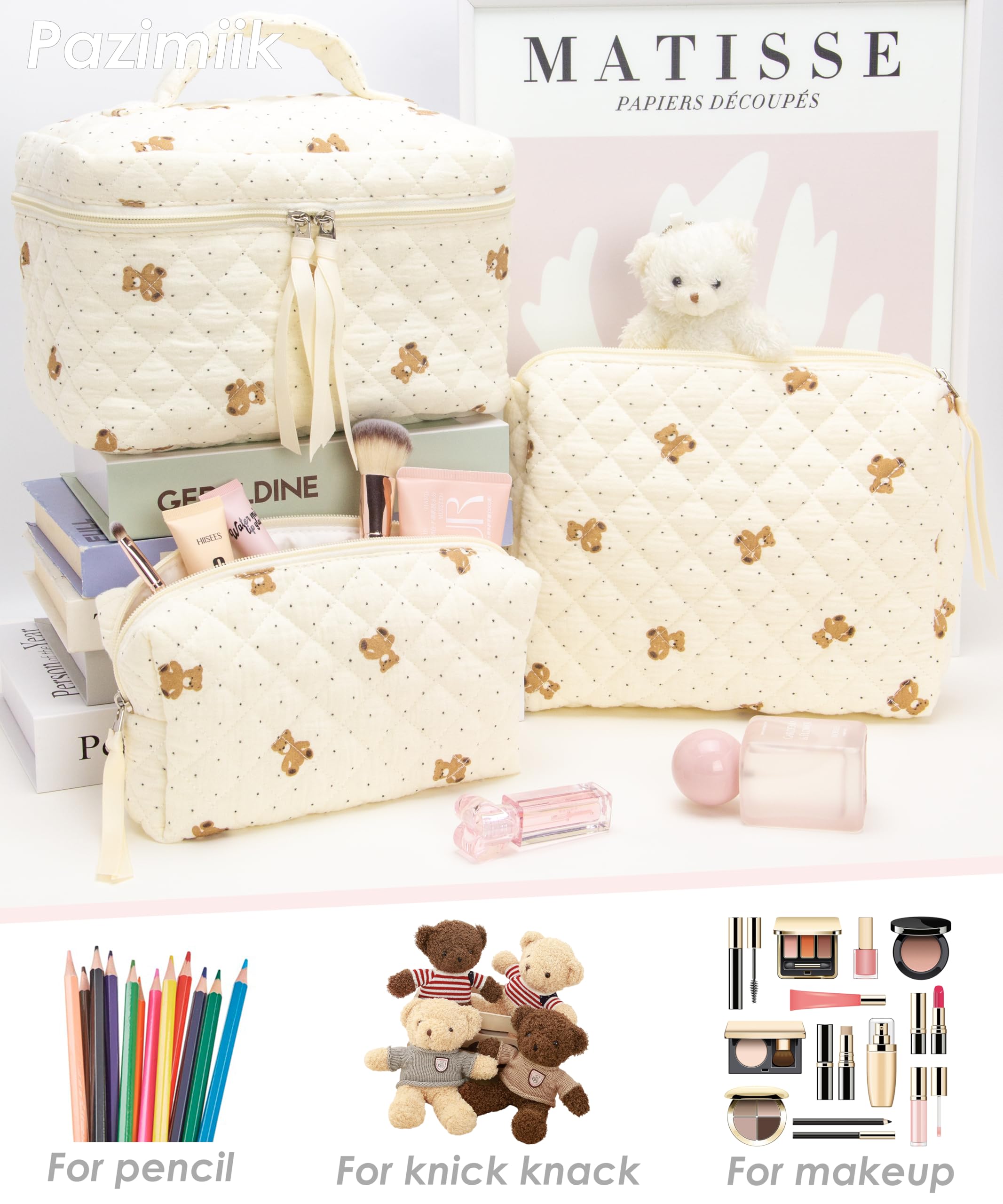 PAZIMIIK bear design adds playful charm to your kit
