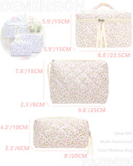 PAZIMIIK makeup bag mesh pocket keeps brushes and small items organized