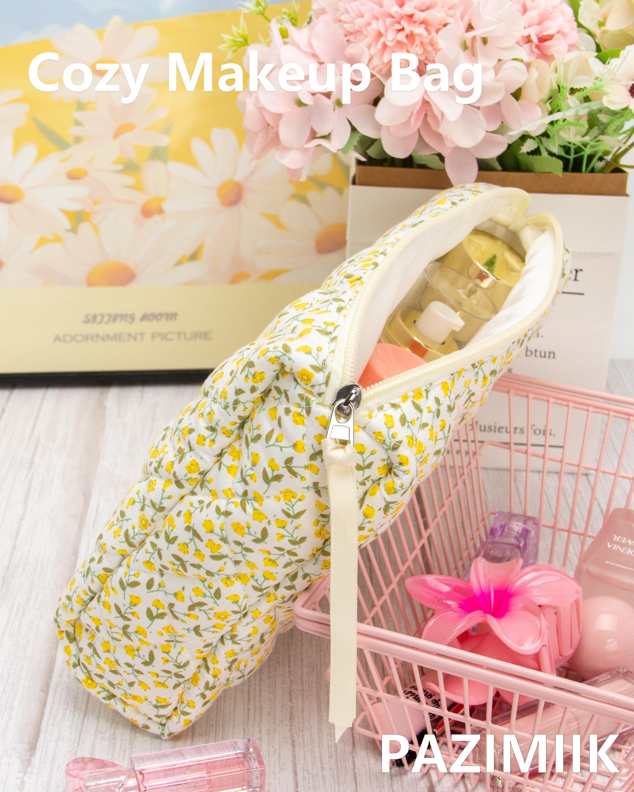 PAZIMIIK 3PCS makeup bag travel-friendly design fits in totes and luggage.
