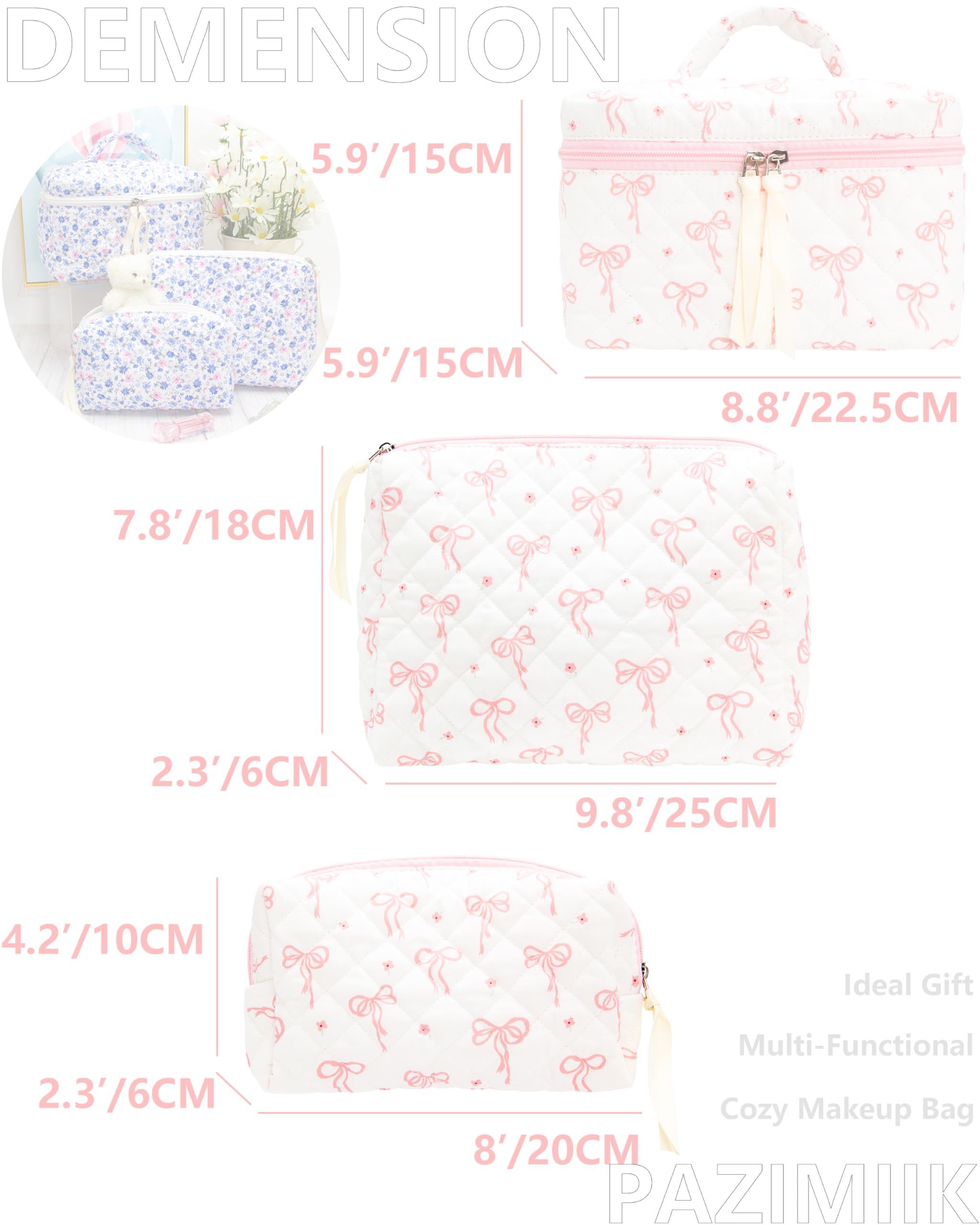 PAZIMIIK quilted exterior close-up emphasizes soft texture and stylish travel-ready appeal.