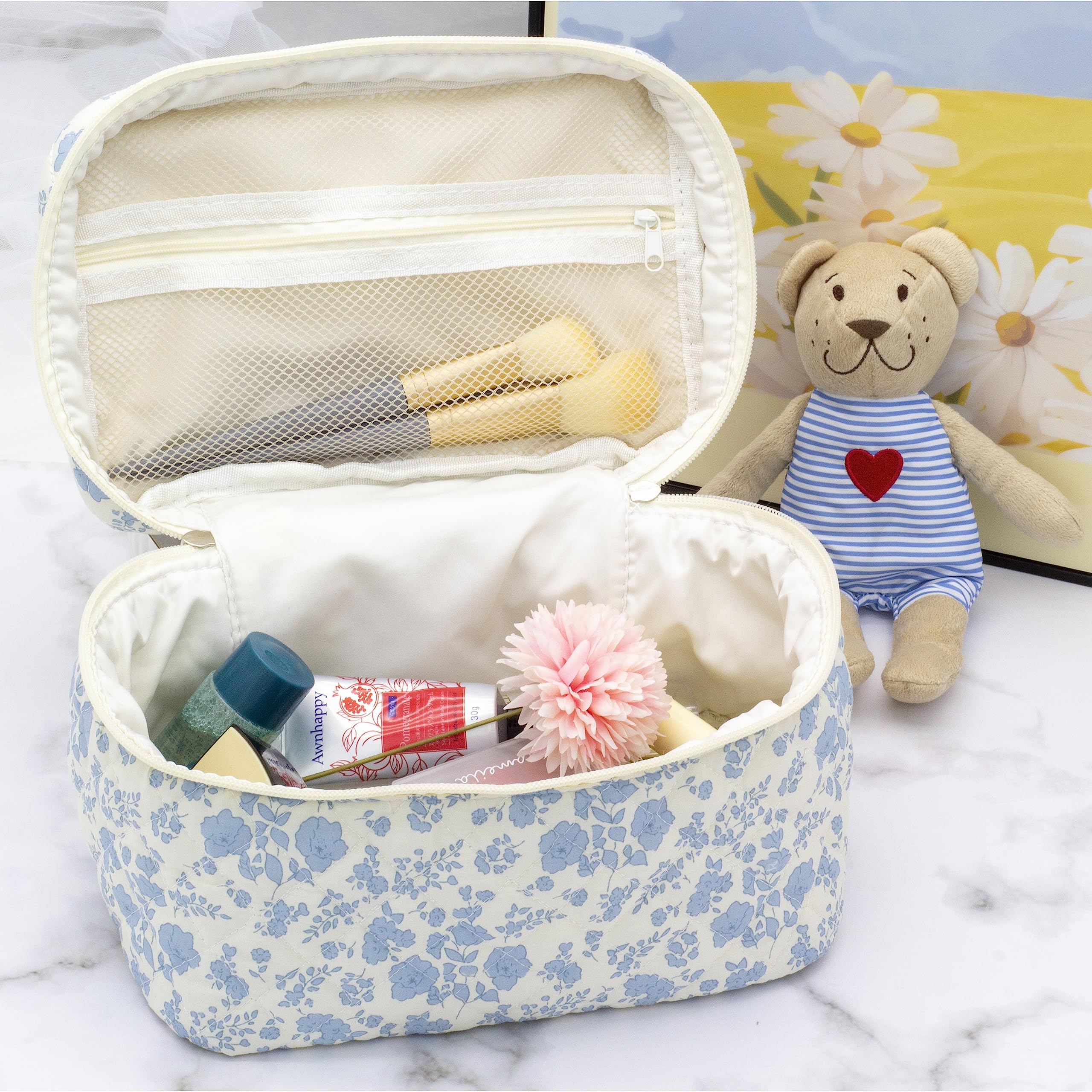PAZIMIIK makeup bag set large travel size for spacious storage