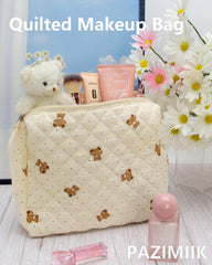 PAZIMIIK mesh pocket holds brushes and small items for quick access.