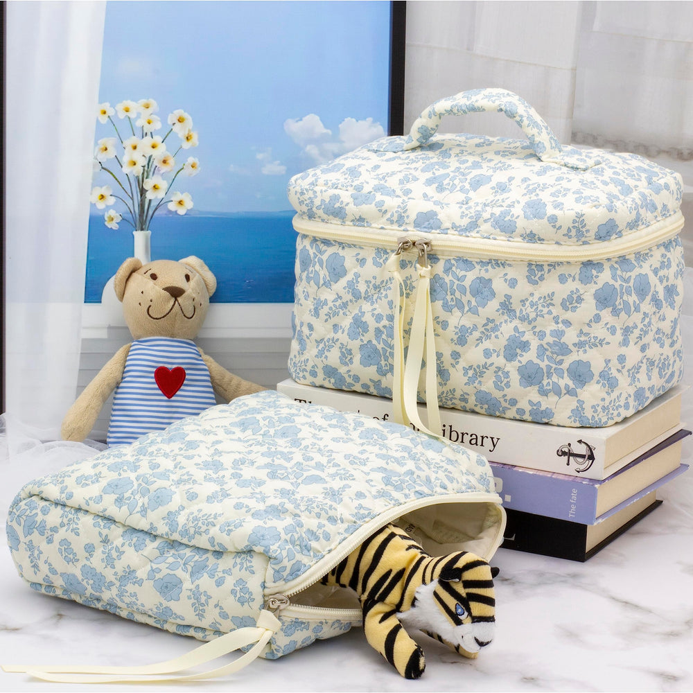 PAZIMIIK quilted makeup bag travel-ready design for on-the-go packing
