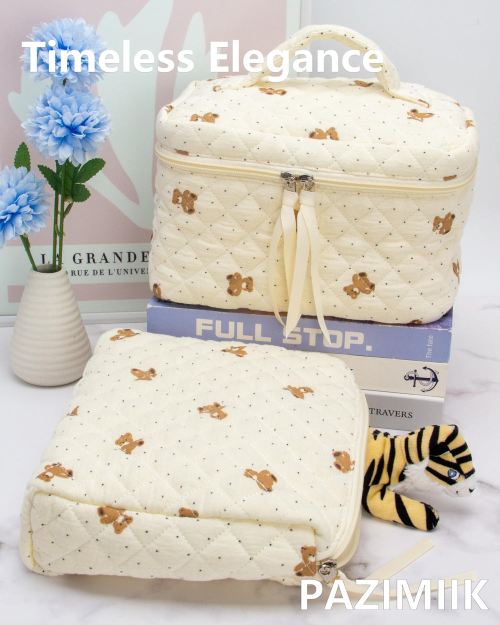 PAZIMIIK travel-friendly design fits in luggage or tote for on-the-go beauty.