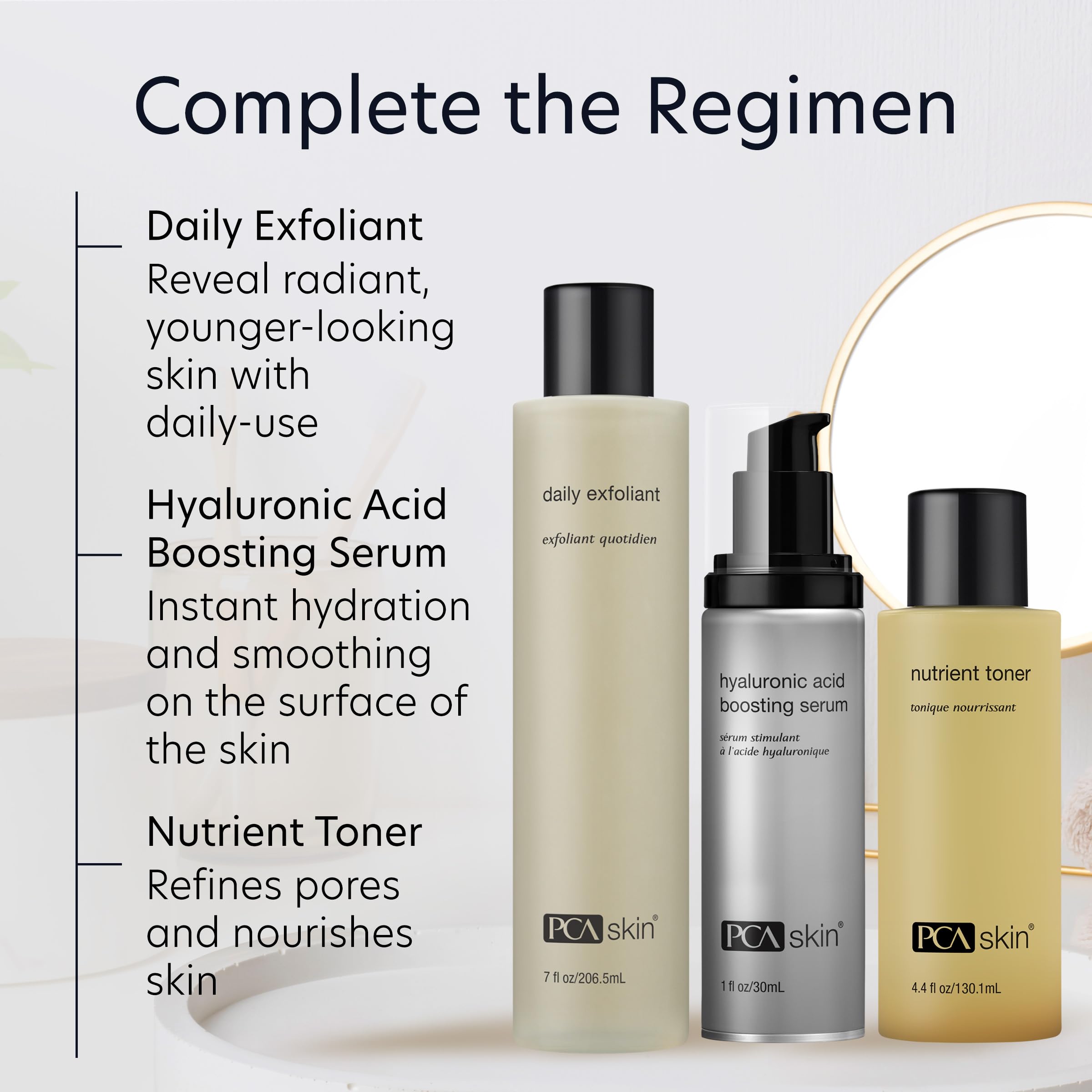 PCA SKIN Daily Face Exfoliant Cleanser hands-on application with gentle lather on face.
