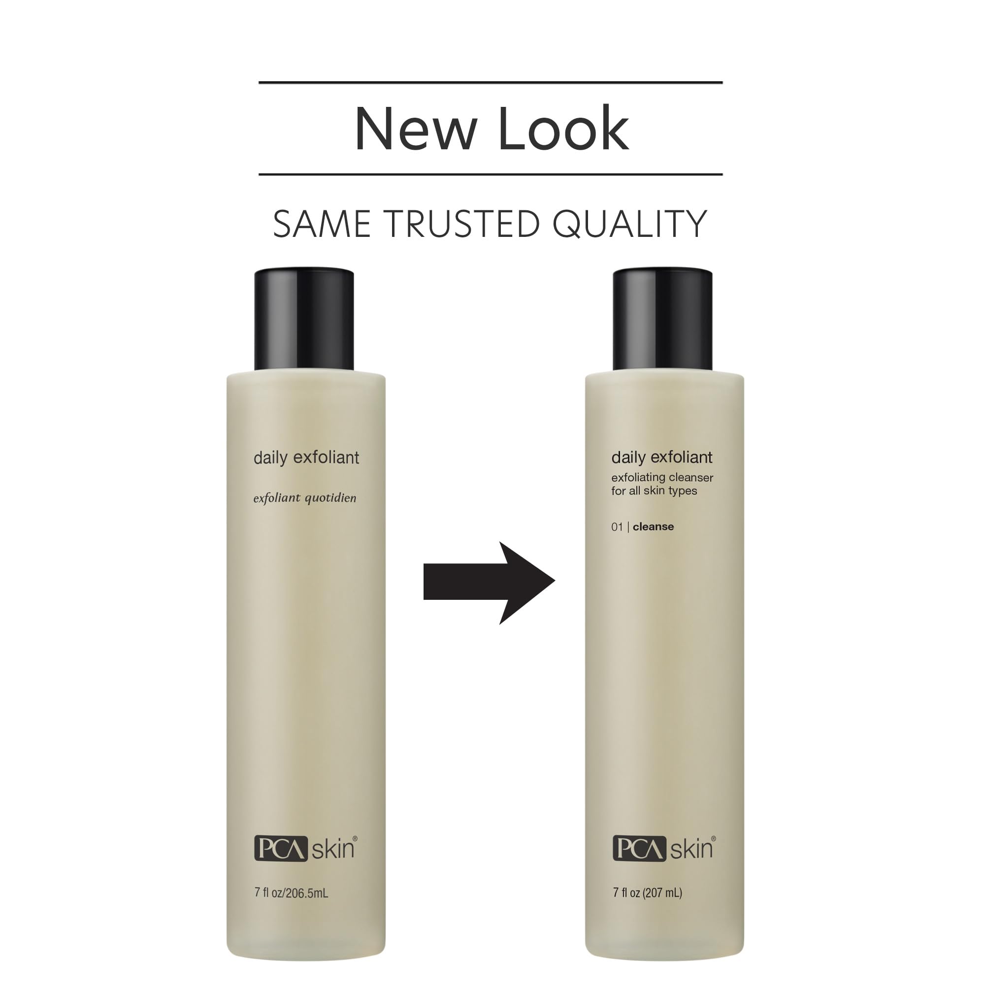 PCA SKIN Daily Face Exfoliant Cleanser pump action for easy daily exfoliation.
