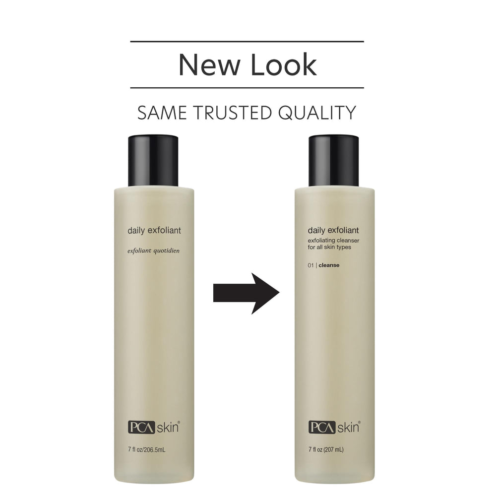 PCA SKIN Daily Face Exfoliant Cleanser pump action for easy daily exfoliation.