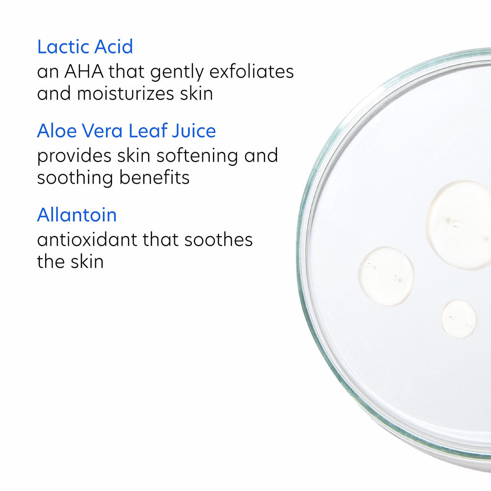 PCA SKIN Gentle Foaming Face Wash lactic acid exfoliation support.