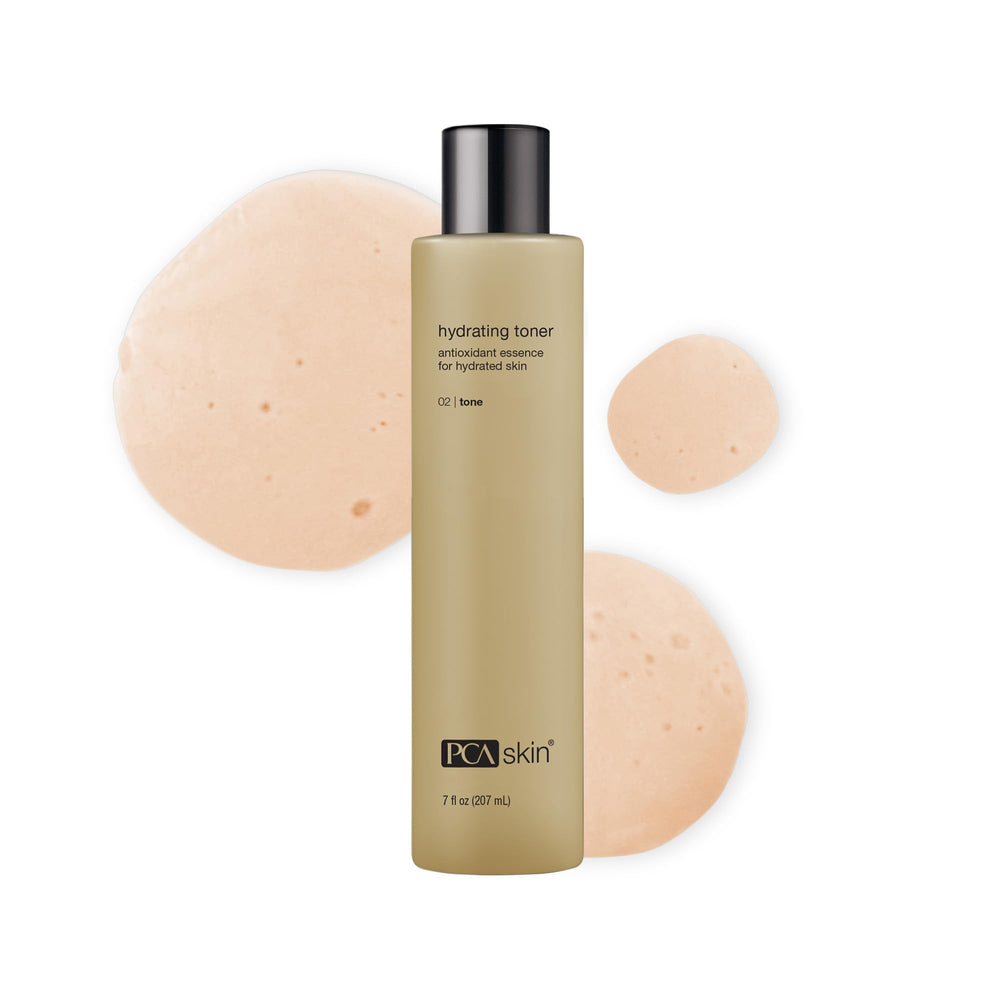 PCA SKIN Hydrating Toner bottle pump enables effortless daily hydration.