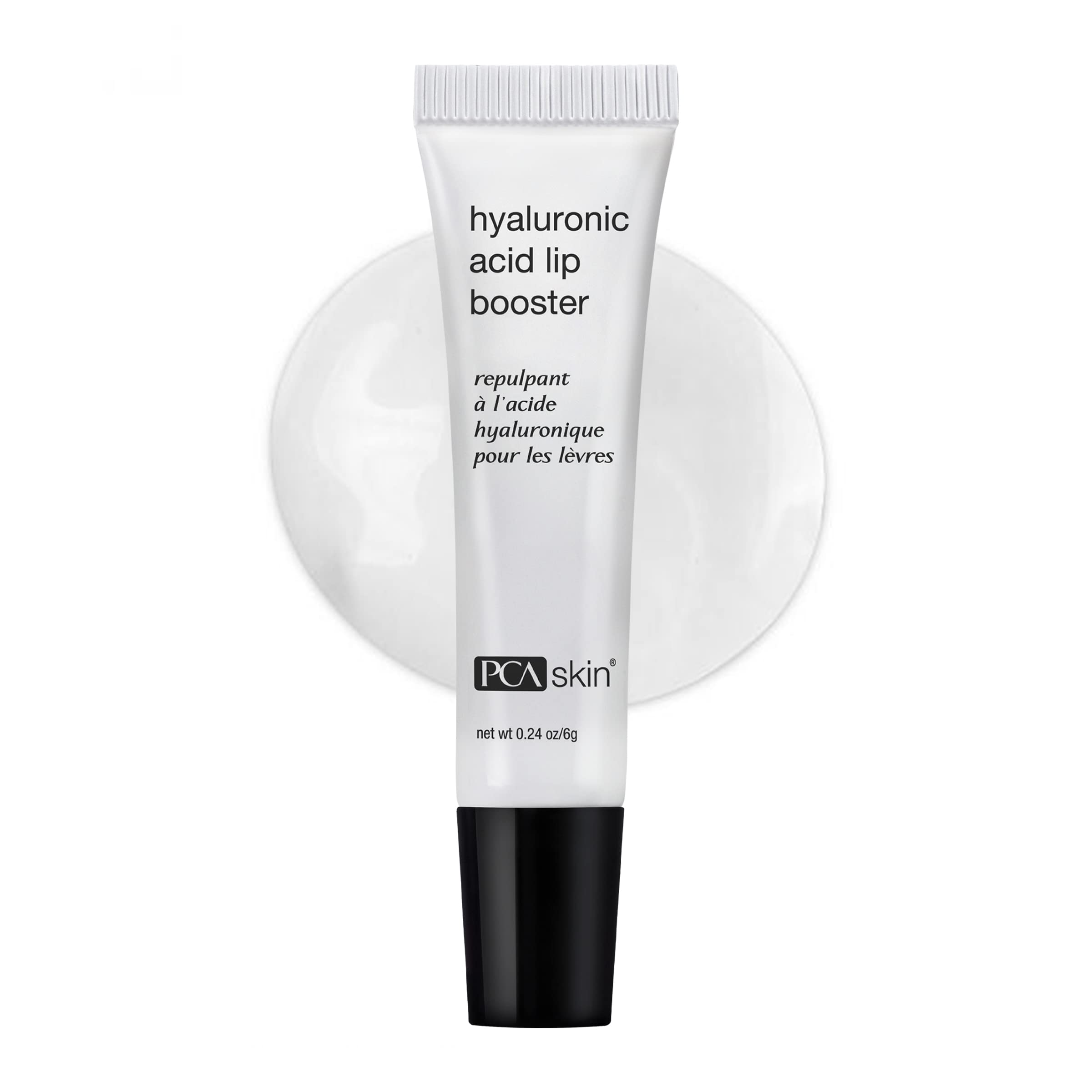 PCA SKIN Lip Plumper Serum tube ready for use, delivering hydrating plump lips